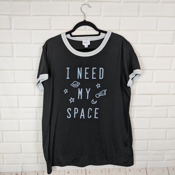 LuLaRoe Tops - Lularoe Liv T shirt I need my Space Graphic Tee